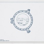 Simon Faithfull Antarctica Dispatches, 2005 Digital drawing laser etched onto plastic laminate 18x13cm, edition 5
