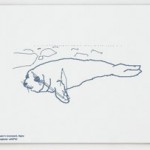 Simon Faithfull Antarctica Dispatches, 2005 Digital drawing laser etched onto plastic laminate 18x13cm, edition 5